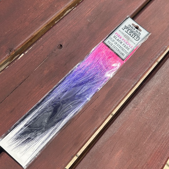 Hot Topic tipped clip in synthetic hair Hair Extensions bundle steam punk - Picture 3 of 7